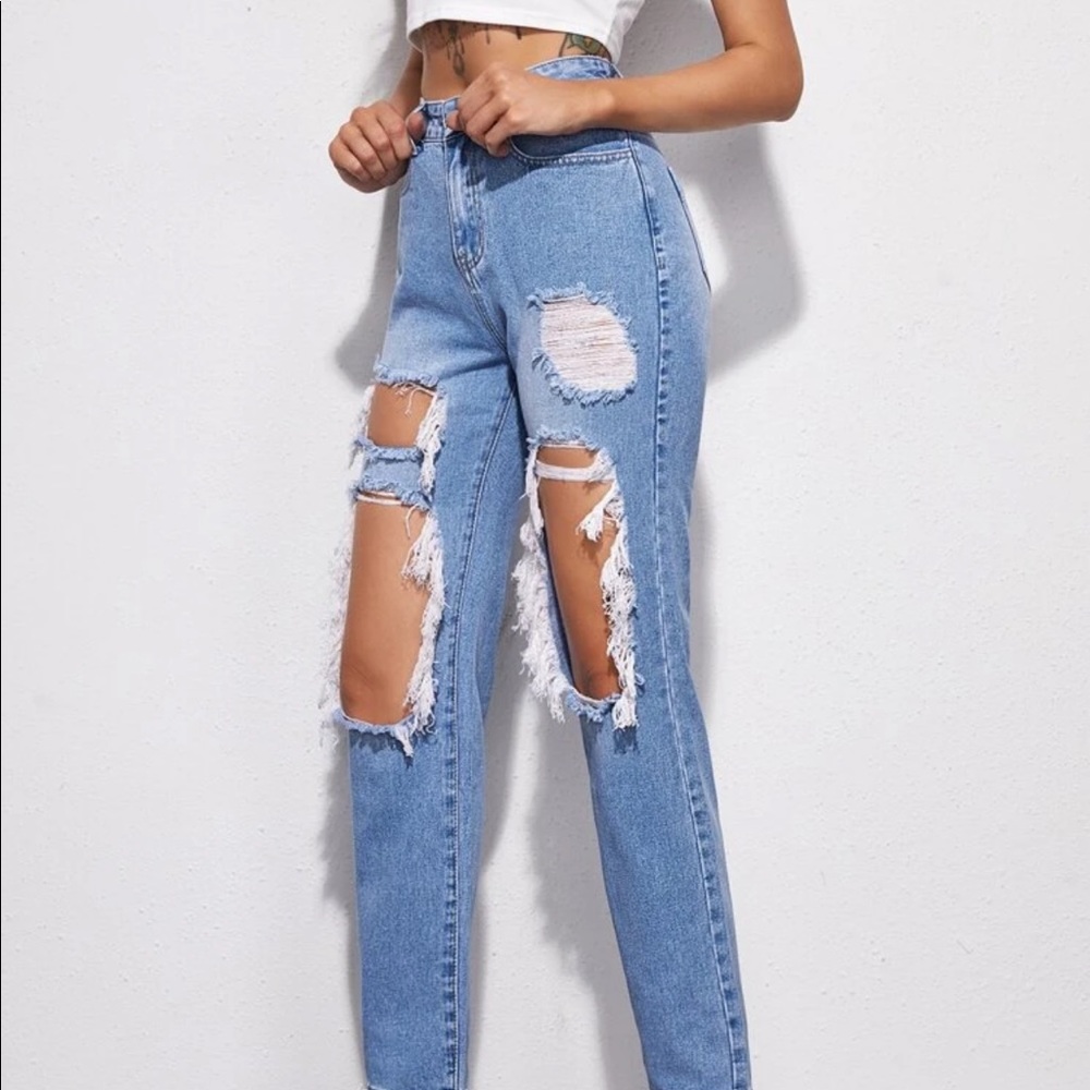 High rise mom jeans